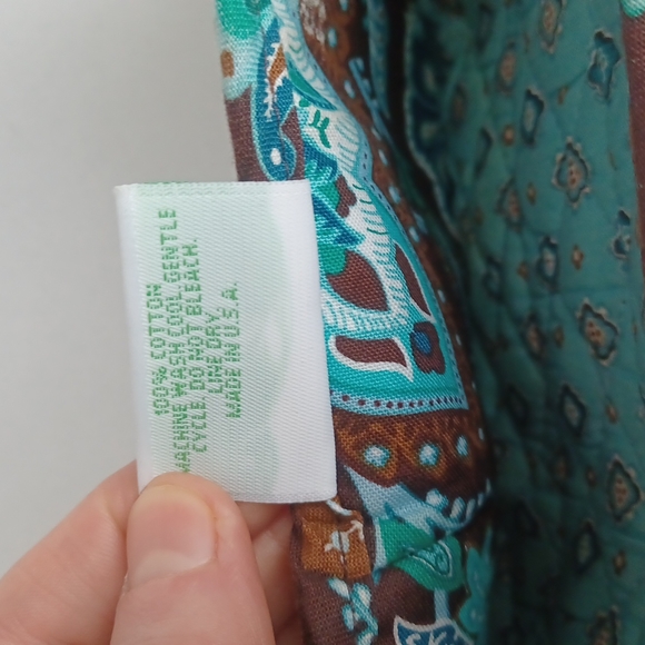 Vera Bradley Java Blue Compact Wallet - Picture 11 of 17